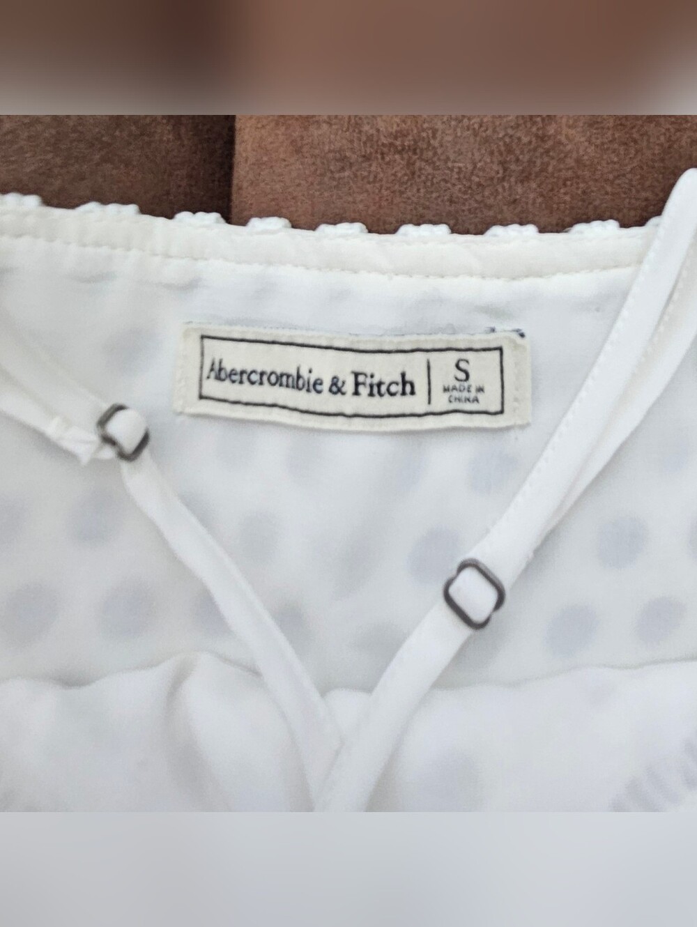 Abercrombie & Fitch White Eyelet Mini Dress Sz S - Picture 13 of 16